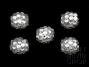 Clear-Silver (Silver Backed) Resin Pave Rhinestone Beads - 12mm
